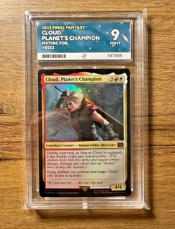 Magic MTG Final Fantasy Cloud Planet's Champion #0552 Mythic *FOIL* Ace Graded 9 - Image 1