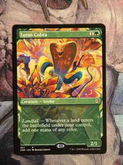 MTG Magic the Gathering Lotus Cobra (307/493) Zendikar Rising LP - Image 1