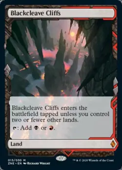 MTG English Blackcleave Cliffs NM Normal Zendikar Rising Expeditions - Image 1
