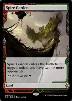 MTG English Spire Garden NM Normal Zendikar Rising Expeditions - Image 1