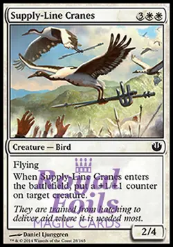 Supply-Line Cranes 4x FOIL JOU MTG Journey Into Nyx Common MINT white - Image 1
