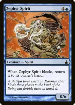(1x) ZEPHYR SPIRIT - Ravnica: City of Guilds - MTG Magic the Gathering Card - Image 1