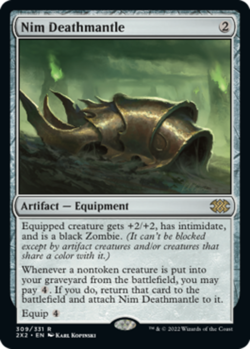 MTG Nim Deathmantle, Double Masters 2022, Heavily Played, English - Image 1
