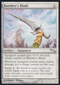 Banshee's Blade - Medium Play MTG Mirrodin - Image 1
