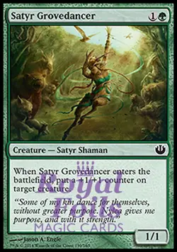 Satyr Grovedancer 4x FOIL JOU MTG Journey Into Nyx Common MINT green - Image 1