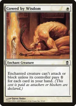 (2x) COWED BY WISDOM - Saviors of Kamigawa - MTG Magic the Gathering Card - Image 1