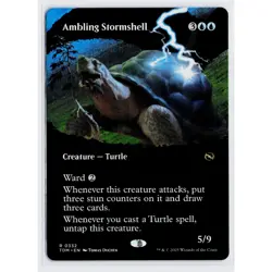 Ambling Stormshell (332) Borderless Clan Showcase Tarkir: Dragonstorm TDM MTG - Image 1
