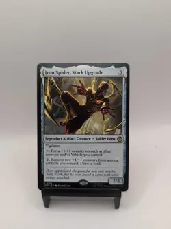 MTG Iron Spider, Stark Upgrade 0166 Regular Marvel's Spider-Man NM SPM - Image 1