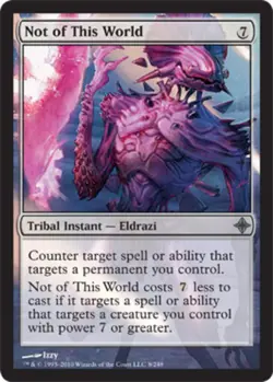 MTG Not of This World, Rise of the Eldrazi, Heavily Played, English - Image 1