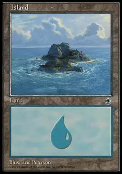 MTG Island (209), Portal, Heavily Played, English - Image 1