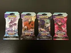 Pokemon TCG: Sword & Shield Chilling Reign Sleeved Booster Set 4x New Sealed - Image 1