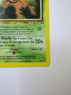 Beedrill 18/75 Rare LP | Pokemon Neo Discovery - Image 5