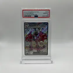 Charizard ex #074 SVP 2024 Pokemon S&V Paldean Fates Tin Black Star Promo PSA 10 - Image 1