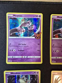 Pokemon TCG LOT! 4 cards Mewtwo Mimikyu Fast Free Shipping! - Image 3