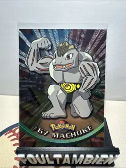 Machoke #67 Topps Foil Series 1 Pokemon NM Vintage TV Animation Edition 1999 - Image 1