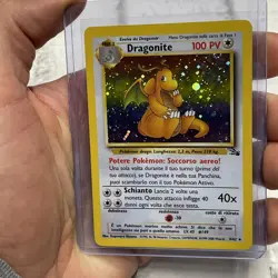Pokemon ITALIAN 4/62 Dragonite Holo Rare Fossil Pokemon TCG WOTC NM Near Mint - Image 1