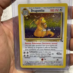 Pokemon ITALIAN 4/62 Dragonite Holo Rare Fossil Pokemon TCG WOTC NM Near Mint - Image 3