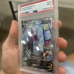 2022 POKEMON GO #072 FULL ART/MEWTWO V PSA 9 - Image 4