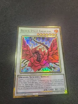 Yugioh Black Rose Dragon MGED-EN026 Premium Gold Rare 1st Edition NM - Image 1