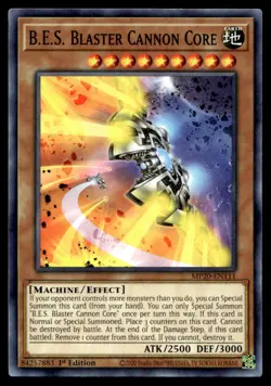 B.E.S. Blaster Cannon Core 2020 Tin of Lost Memories MP20-EN111 MP YuGiOh TCG | - Image 1