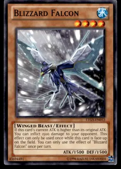 Blizzard Falcon Lord of the Tachyon Galaxy LTGY-EN012 MP YuGiOh TCG | Buy 10 Get - Image 1