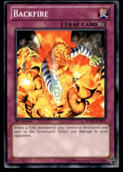 Backfire Structure Deck: Onslaught of the Fire Kings SDOK-EN031 MP YuGiOh TCG | - Image 1