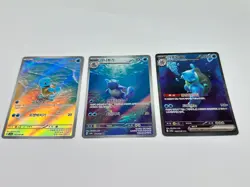 Squirtle Evolution Set - Korean Pokemon Cards - Squirtle, Wartortle, Blastoise - Image 2