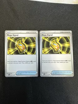 Mega Signal 121/132 Pokemon MEGA EVOLUTION - (2) Card Lot - NM Condition - Image 1
