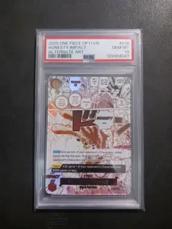 One Piece Card Game TCG Honesty Impact OP11-018 Alt Art PSA 10 - Image 1