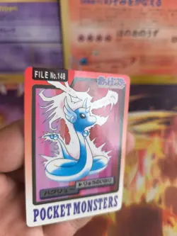 Pokemon Karte Card japanese carddass Pocket monsters 1997 Dragonair Dragonir Exc - Image 3