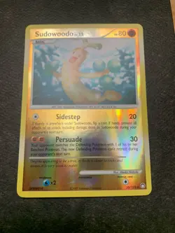 Pokemon TCG Sudowoodo Rare Reverse Holo 35/123 Mysterious Treasures 2007 NM Card - Image 1