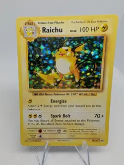 Raichu Holo Rare 36 Pokemon Evolutions 2016 TCG Card - LP - Image 1