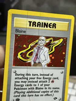 1st Edition Blaine 17/132 Gym Challenge 2000 Holo Rare WOTC Pokemon Card TCG - Image 5