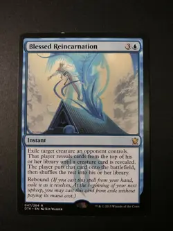 MTG Dragons Of Tarkir Blessed Reincarnation Rare Card - Image 1