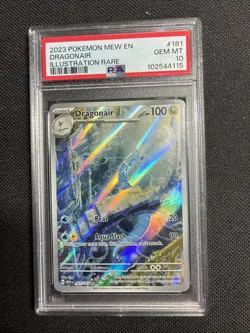 Pokemon Dragonair 181/165 2023 S&V 151 Illustration Rare Card - PSA 10 GEM MINT - Image 1