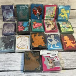 Pokemon Card Sleeves Assorted Mixed Count Lot - Used/Opened Preowned - Image 1