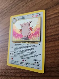 Pokemon TCG Clefable Base Set 2 Holographic Rare Card - Image 2