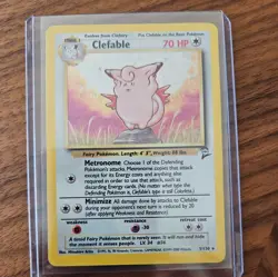 Pokemon TCG Clefable Base Set 2 Holographic Rare Card - Image 5