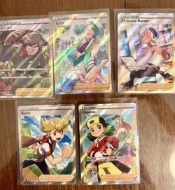 Pokemon Lot 22x RARE Full Art Shiny Character Rare Trainer VMAX Cards - Image 3