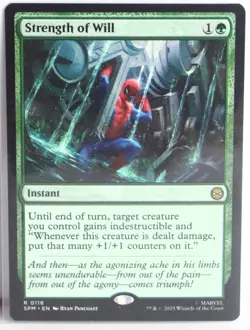 Strength of Will [New, Near Mint] Rare {Spider-man MTG} - Image 1