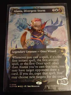 Alania, Divergent Storm (Borderless) (Raised Foil) Bloomburrow Foil - Image 1