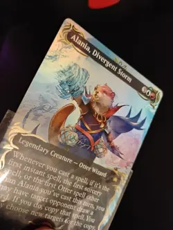 Alania, Divergent Storm (Borderless) (Raised Foil) Bloomburrow Foil - Image 3