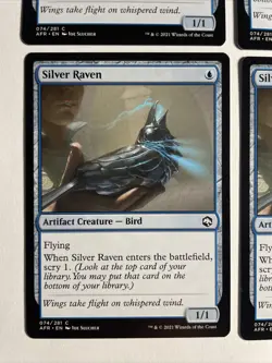 4x Mtg D&D Forgotten Realms Silver Raven NM/M Magic The Gathering - Image 2