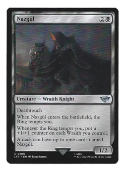 Magic The Gathering- Nazgul (0100) Universes Beyond (LTR) Uncommon NM - Image 1