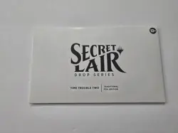 MTG Secret Lair: Time Trouble Two Traditional Foil Sealed Magic The Gathering - Image 1