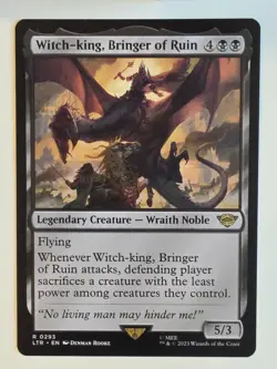 MTG - Witch-king, Bringer of Ruin - Lord of the Rings: Tales of Middle Earth -NM - Image 1