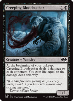 Creeping Bloodsucker #415 | Near Mint | Foundations Jumpstart Magic MTG - Image 1