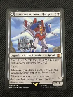Starscream, Power Hungry 5 Universes Beyond: Transformers NM MTG - Image 1