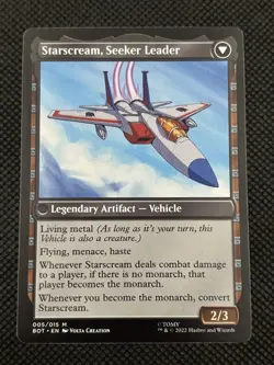 Starscream, Power Hungry 5 Universes Beyond: Transformers NM MTG - Image 2