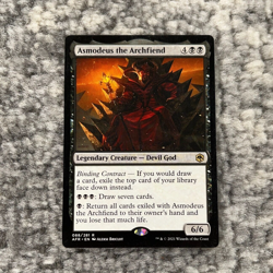 Asmodeus The Archfiend MTG Forgotten Realms Magic The Gathering Rare Light Play - Image 1